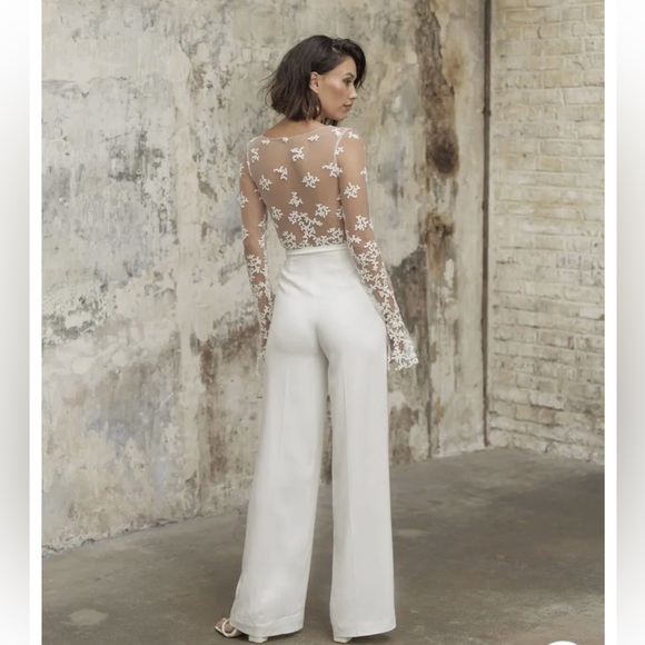 Rime Arodaky Elegant Wedding Jumpsuit Size 34 - Picture 4 of 16